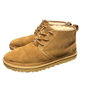 Men’s UGG Neumel Boots Size 11 Chestnut Suede Shearling Lined